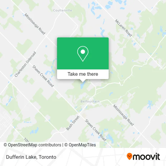 Dufferin Lake map