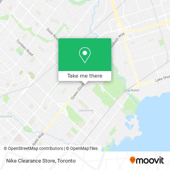 How to get to Nike Clearance Store Mississauga by Bus Train?