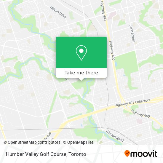 Humber Valley Golf Course map