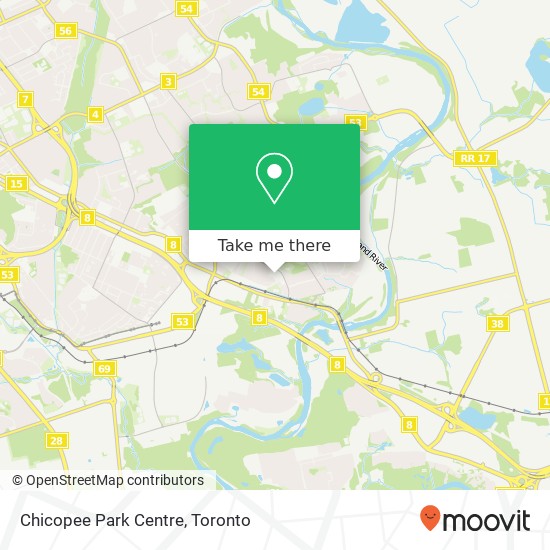 Chicopee Park Centre map