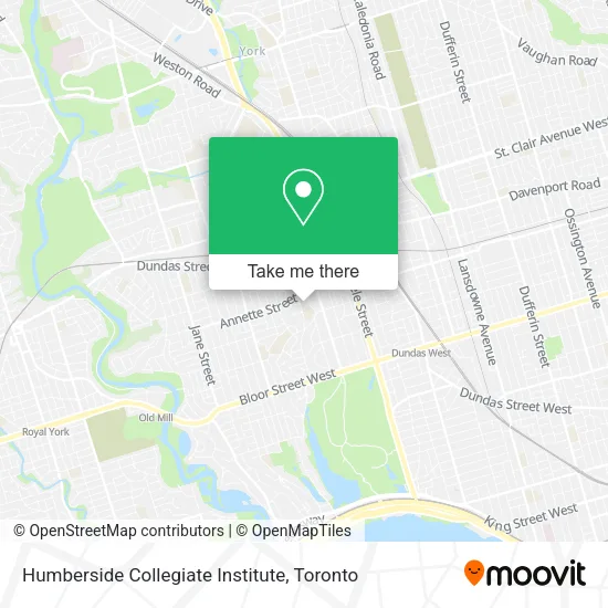 Humberside Collegiate Institute map