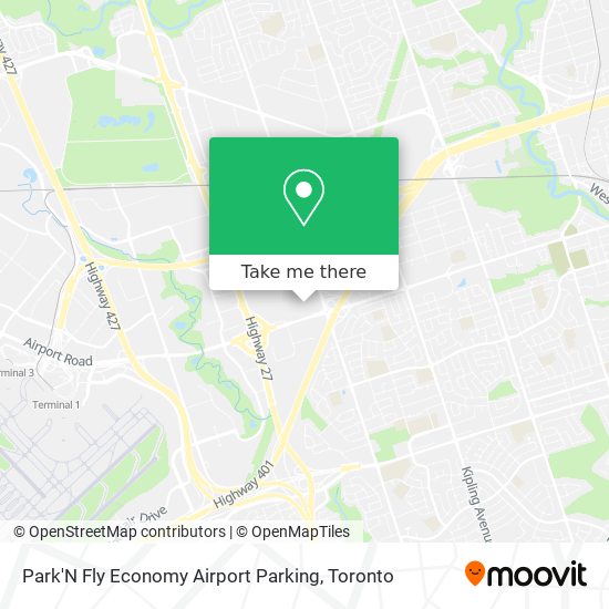 Park'N Fly Economy Airport Parking map