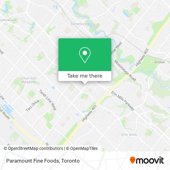 Paramount Fine Foods map