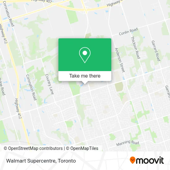 Walmart Supercentre map