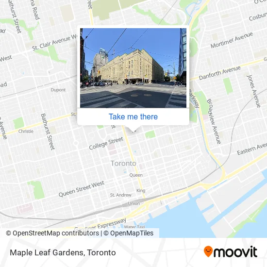 Maple Leaf Gardens map
