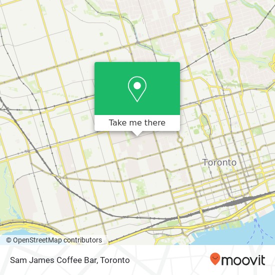 Sam James Coffee Bar map