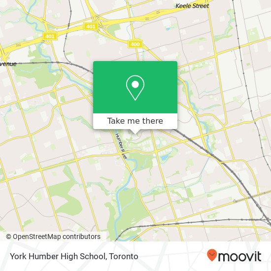 York Humber High School map