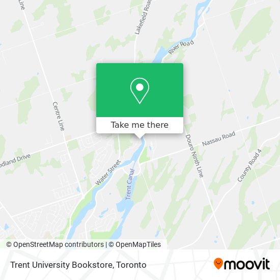 Trent University Bookstore map