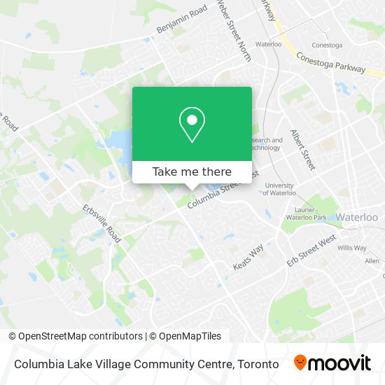 Columbia Lake Village Community Centre map