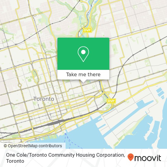 One Cole / Toronto Community Housing Corporation map