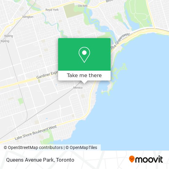 Queens Avenue Park map