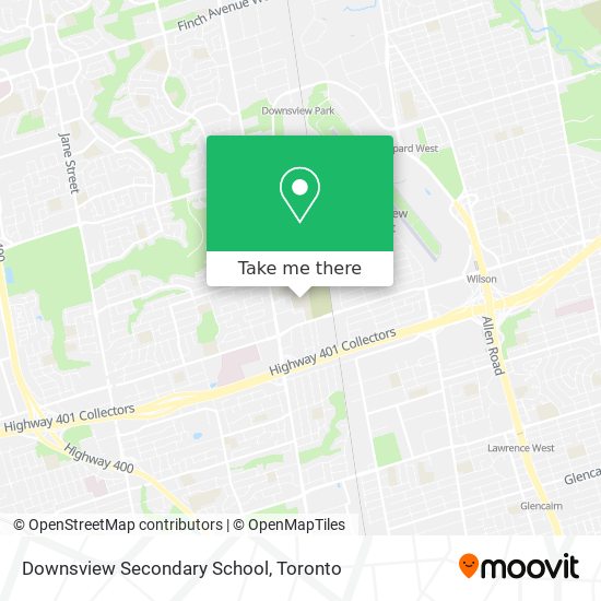 Downsview Secondary School map