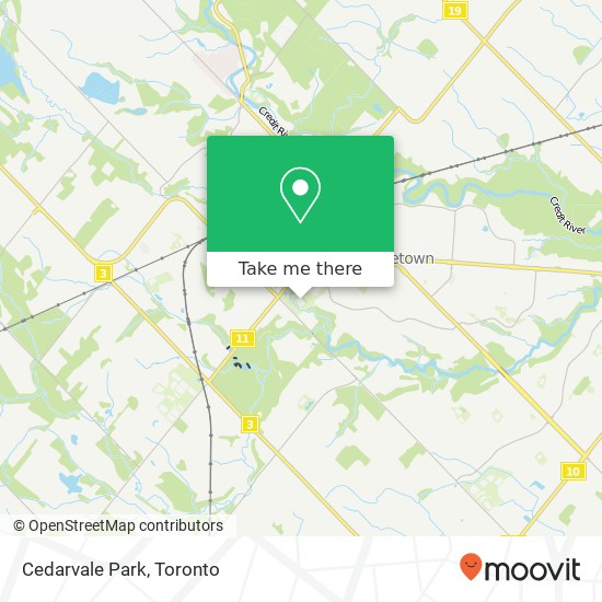 Cedarvale Park map