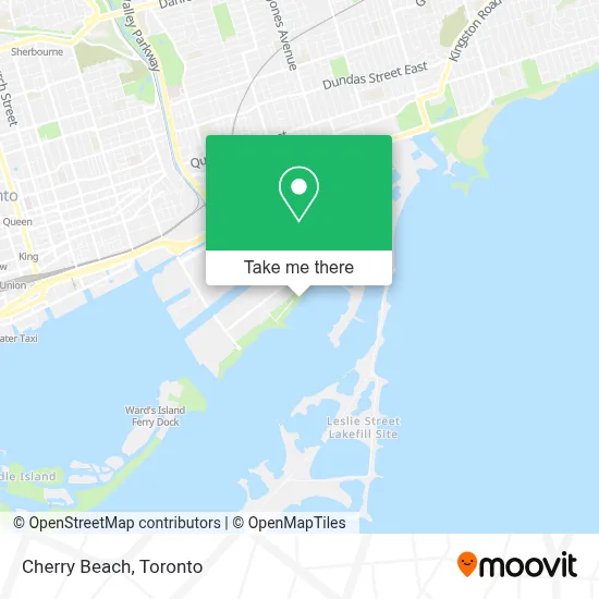 Cherry Beach map