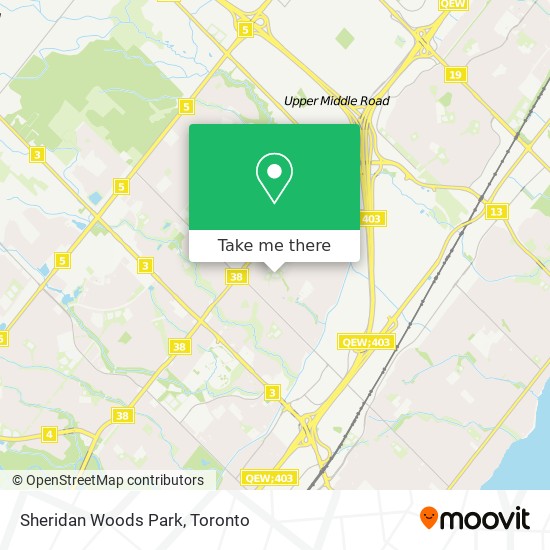 Sheridan Woods Park map