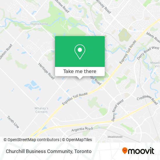 Churchill Business Community map