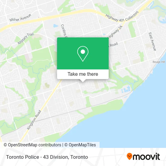 Toronto Police - 43 Division map