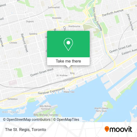 The St. Regis map