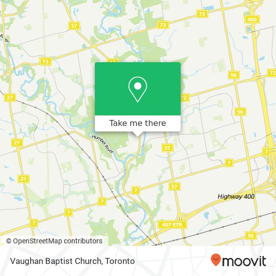 Vaughan Baptist Church map