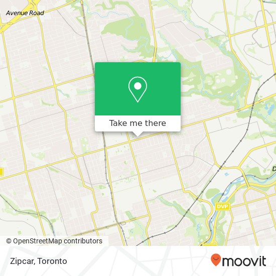 Zipcar map