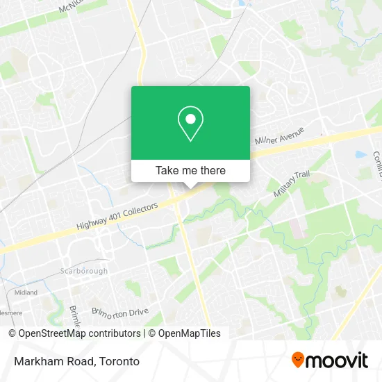 Markham Road map
