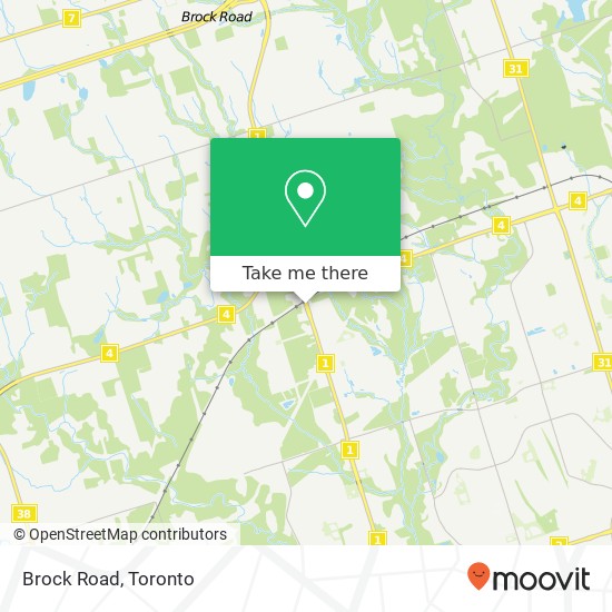 Brock Road map