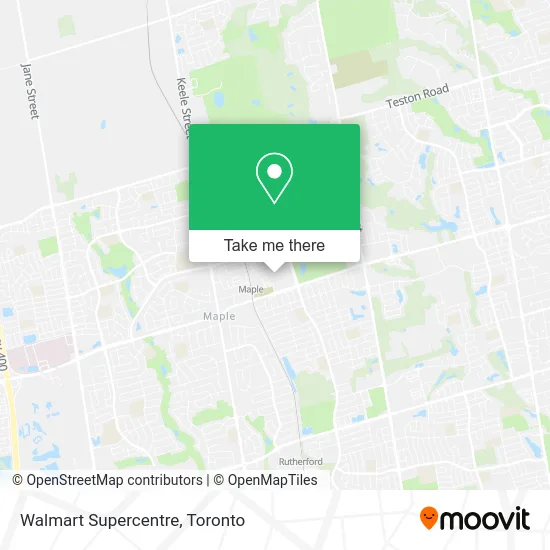 Walmart Supercentre map