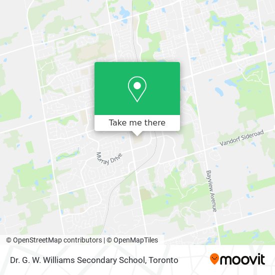 Dr. G. W. Williams Secondary School map