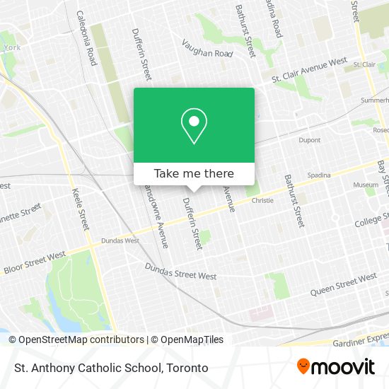 St. Anthony Catholic School map