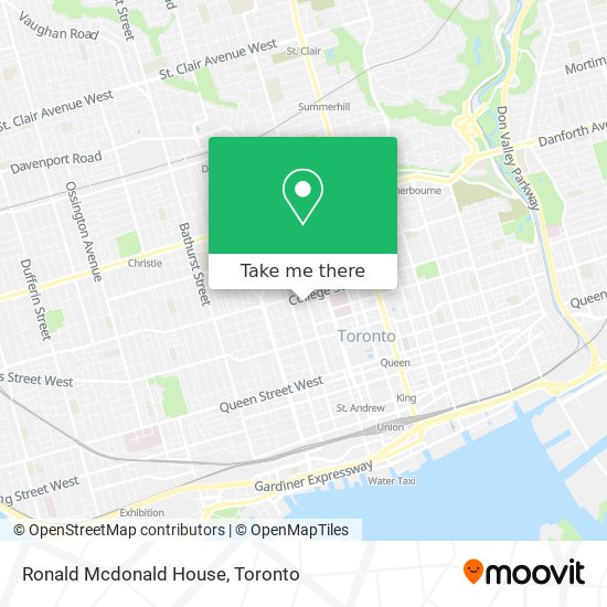 Ronald Mcdonald House map