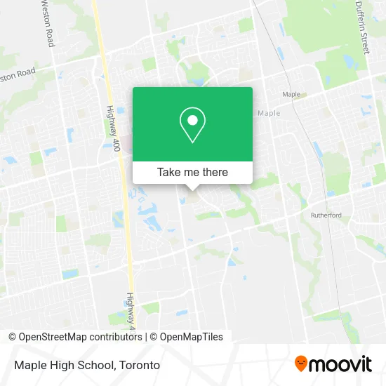 Maple High School map