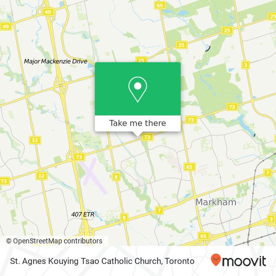 St. Agnes Kouying Tsao Catholic Church map