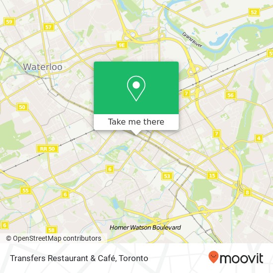 Transfers Restaurant & Café map