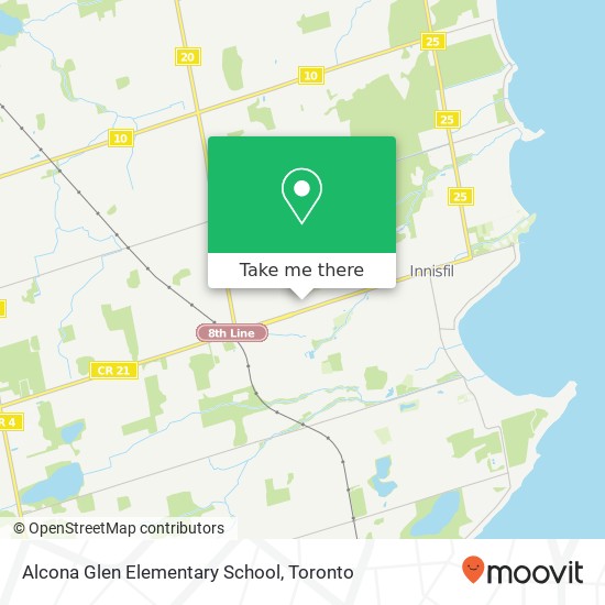 Alcona Glen Elementary School map