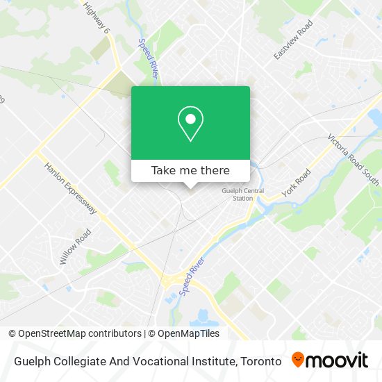 Guelph Collegiate And Vocational Institute map