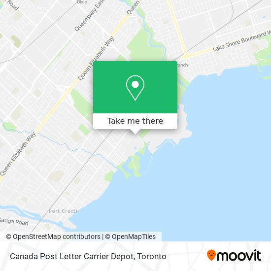 Canada Post Letter Carrier Depot map