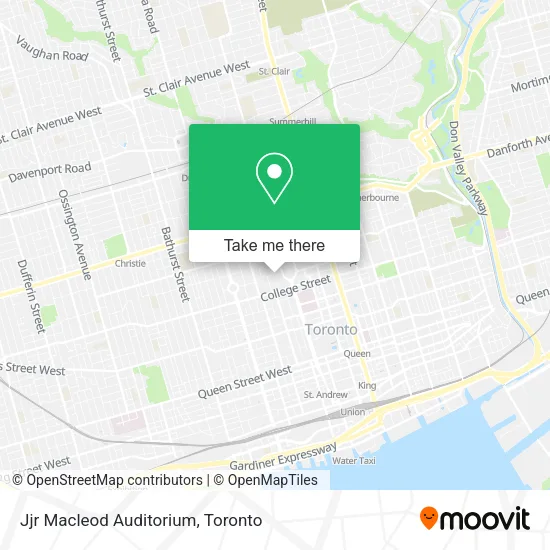 Jjr Macleod Auditorium map