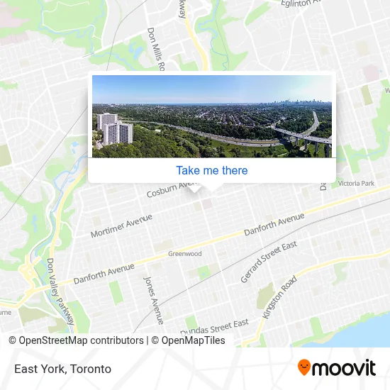 East York map