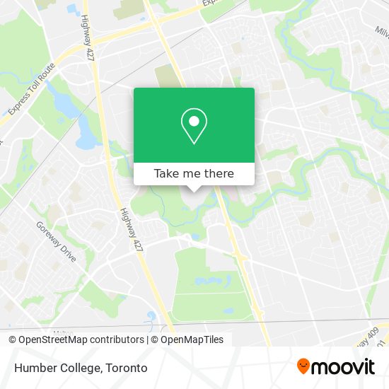 Humber College map