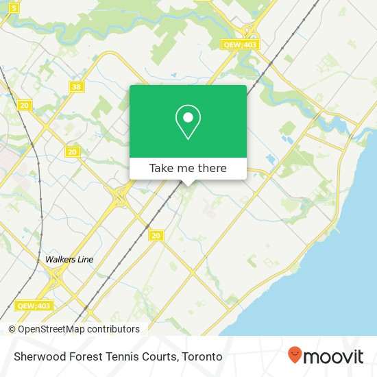 Sherwood Forest Tennis Courts map