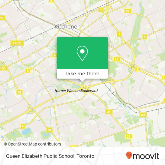 Queen Elizabeth Public School map