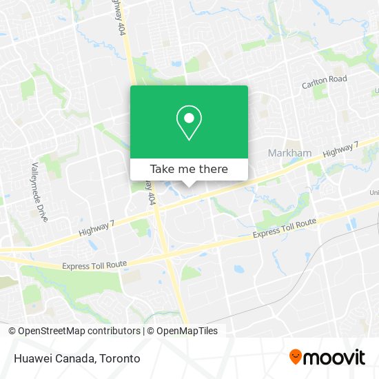 Huawei Canada map