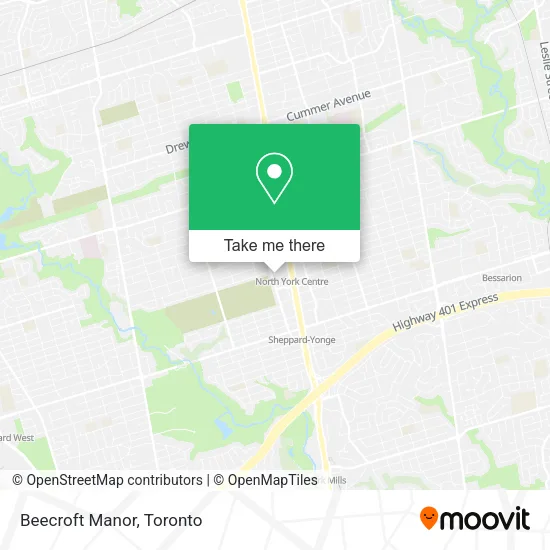 Beecroft Manor map