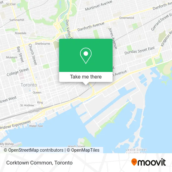Corktown Common map