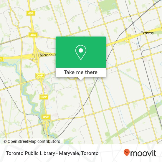Toronto Public Library - Maryvale map