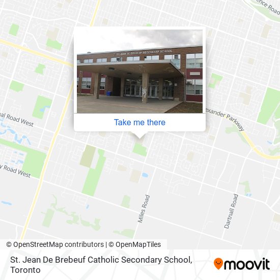 St. Jean De Brebeuf Catholic Secondary School map