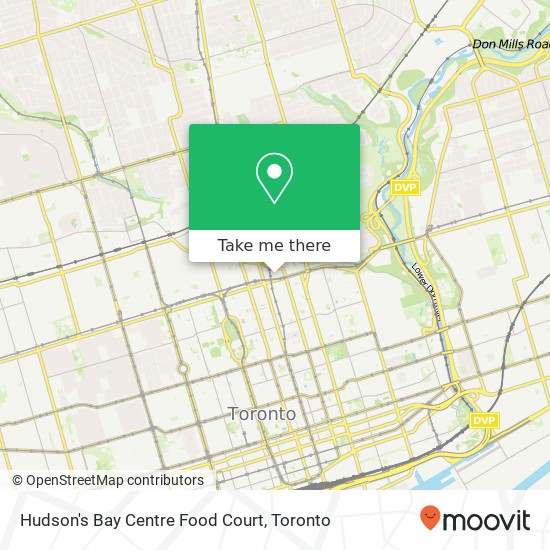 Hudson's Bay Centre Food Court map