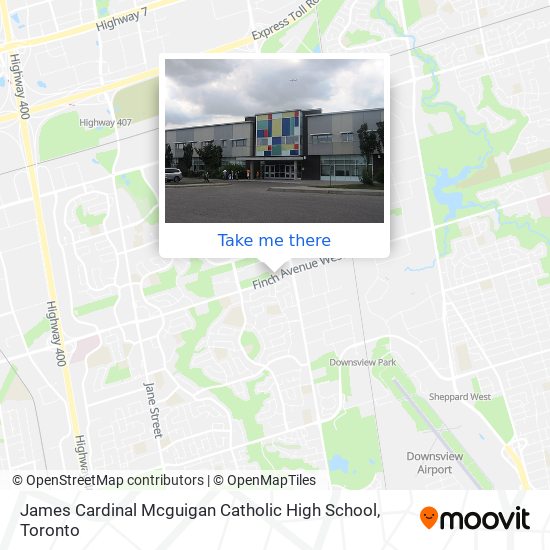 James Cardinal Mcguigan Catholic High School map