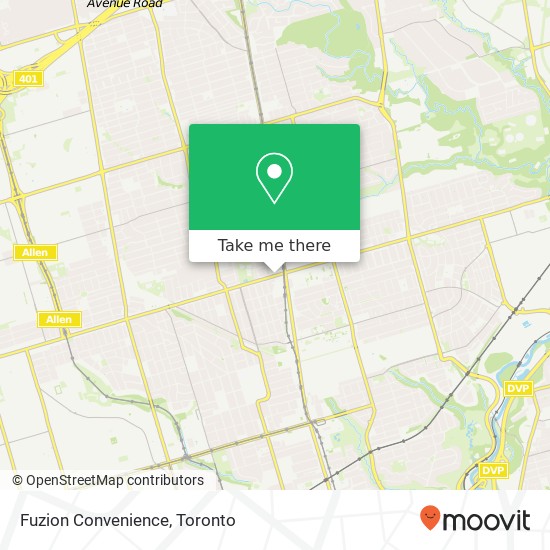 Fuzion Convenience map