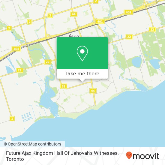 Future Ajax Kingdom Hall Of Jehovah's Witnesses map